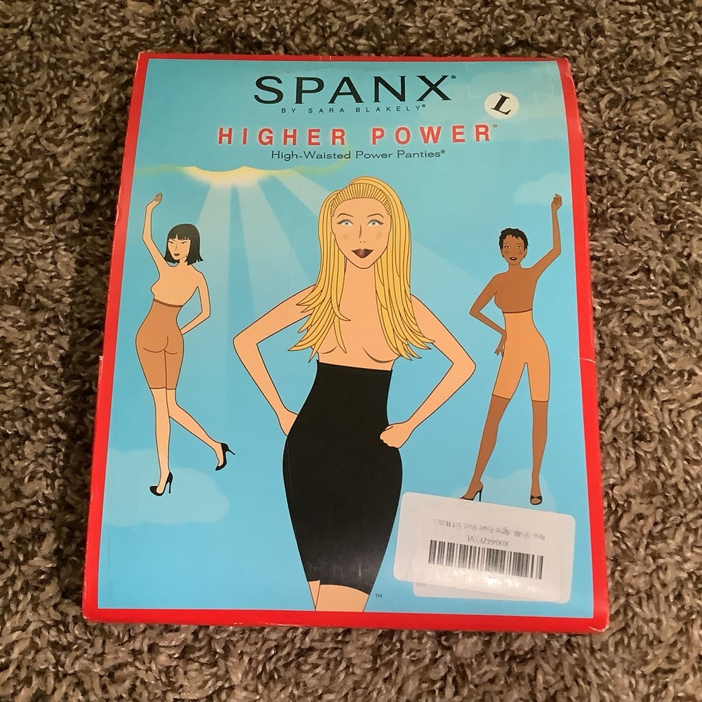 Spanx higher power high waisted power panties, color soft nude, size: L
